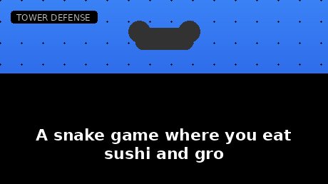 A snake game where you eat sushi and gro