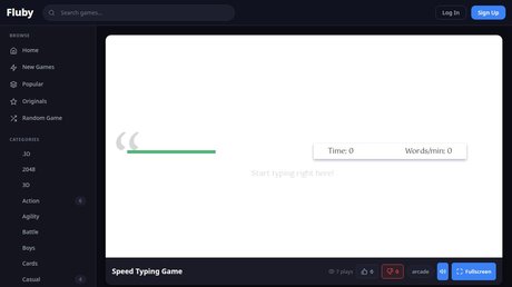 Speed Typing Game