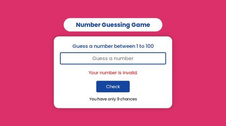 Type Number Guessing Game